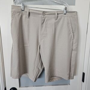 Hang Ten Classic Beige Flat Front Shorts